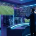 Centro de comando tecnológico analisando dados esportivos e tendências para 2026.